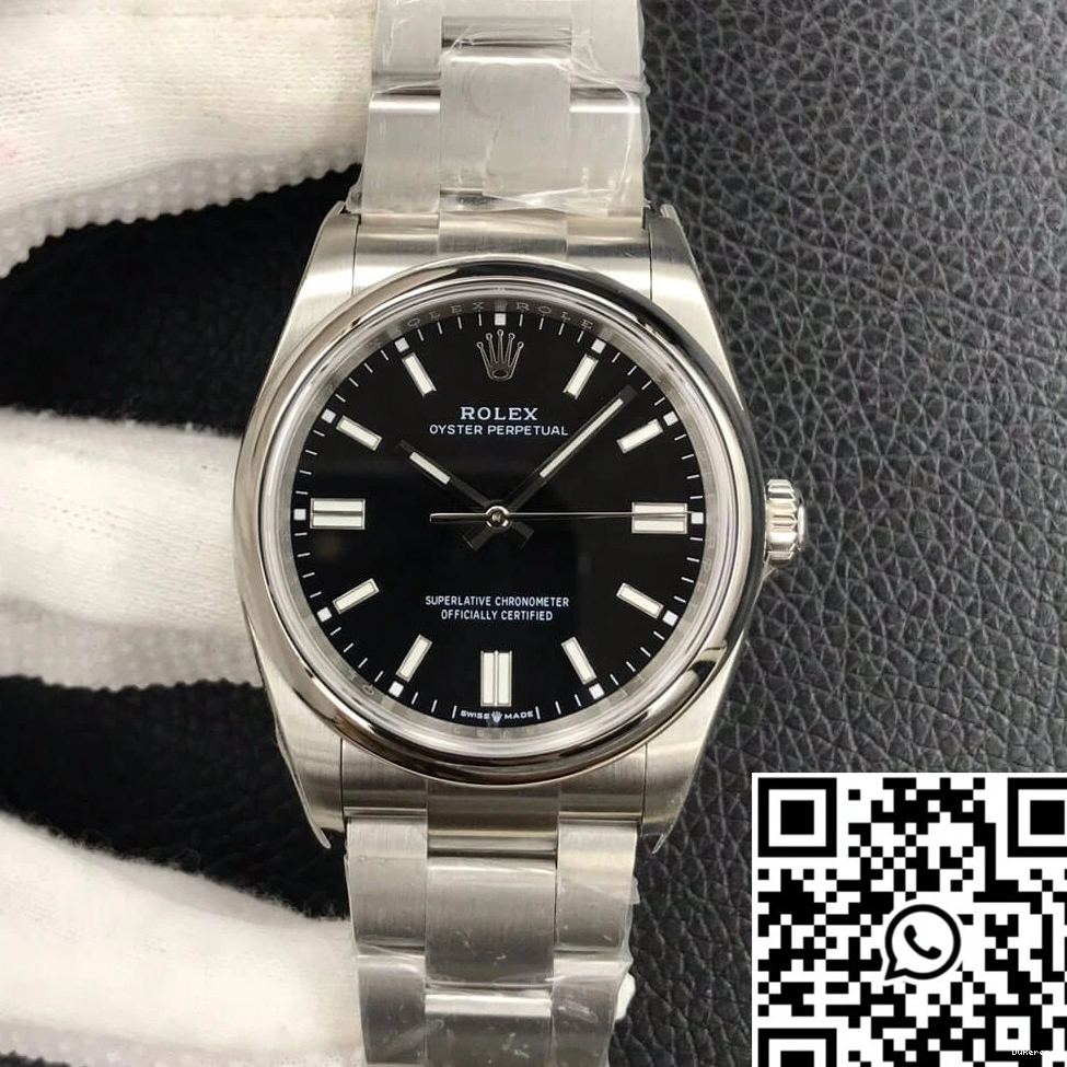 Factory 36MM Dial EW M126000-0002 Rolex Oyster Perpetual Black 0422